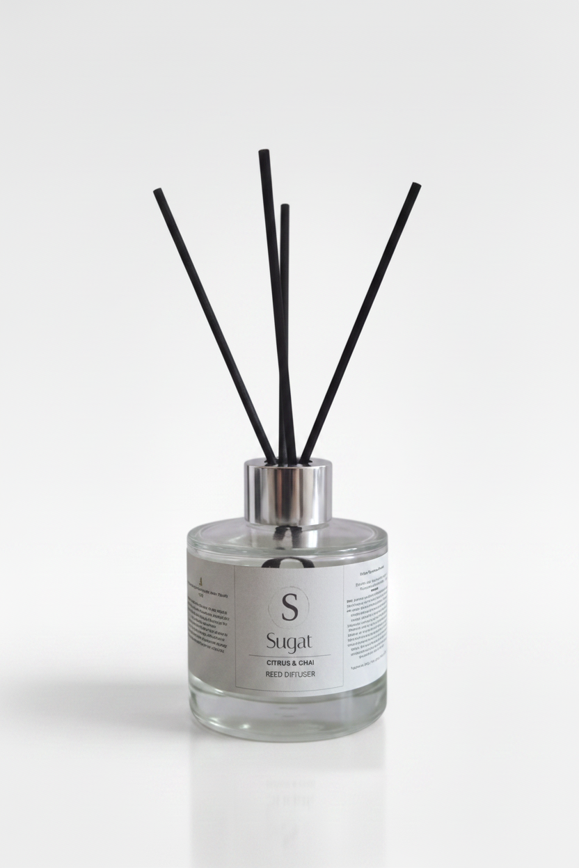 Citrus & Chai Reed Diffuser — Grey Gradient