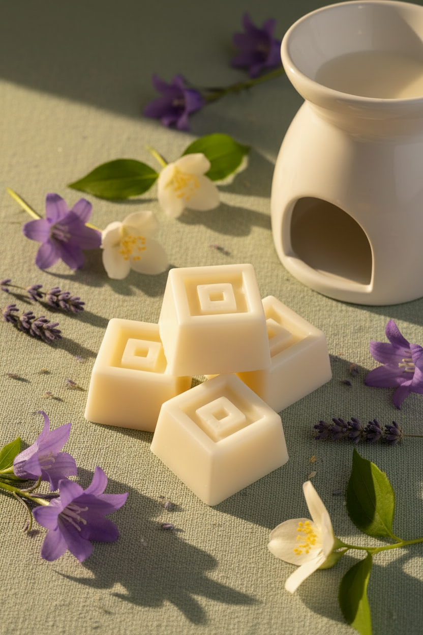 Cube wax melts bluebell