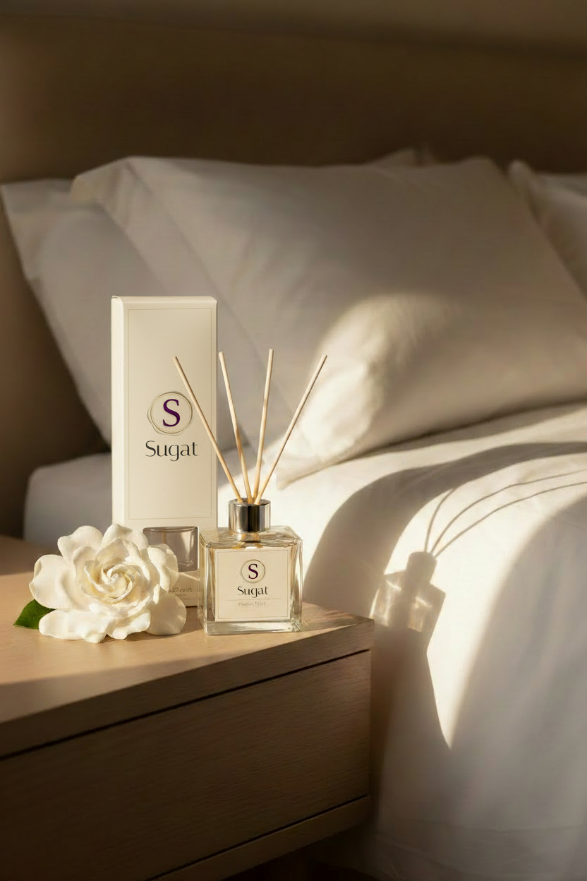 Sugat Cotton Musk - Labelled Box & Diffuser